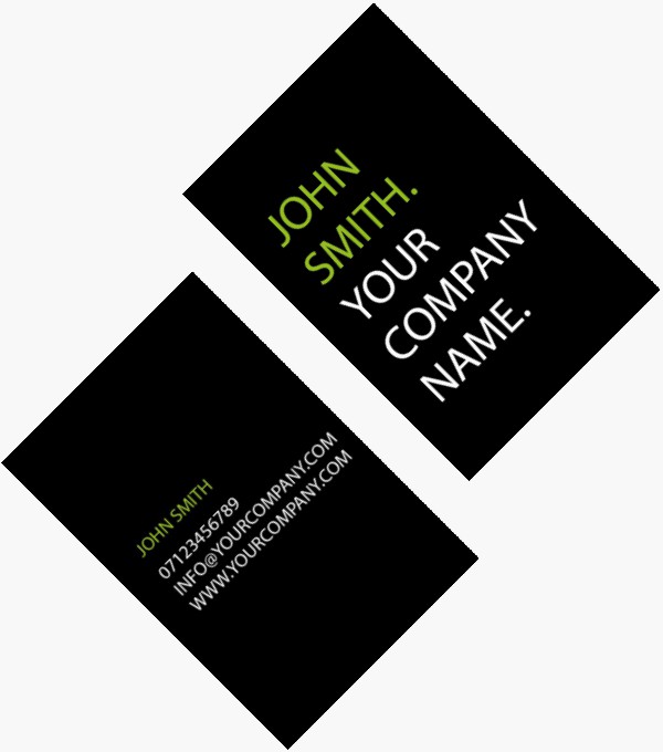 Company Card Portrait