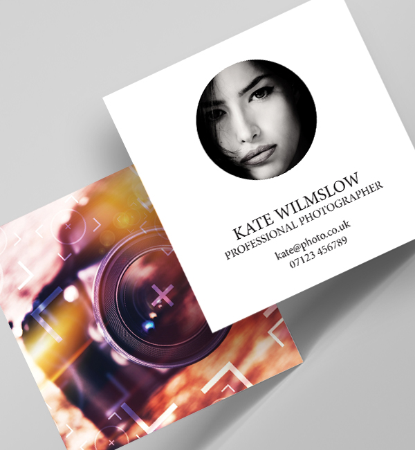 Square Business Card Template 1